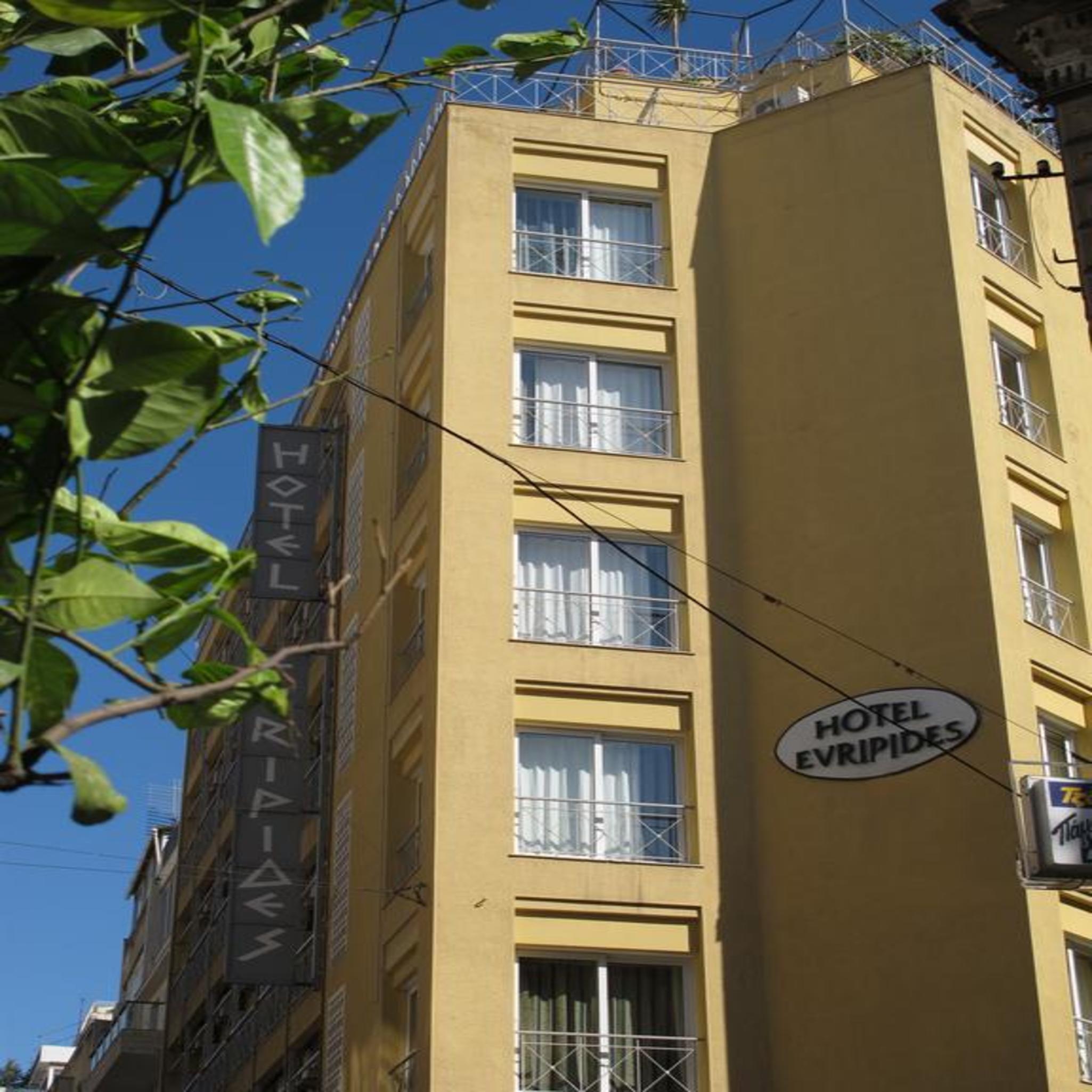 Evripides Hotel Athen Exterior foto